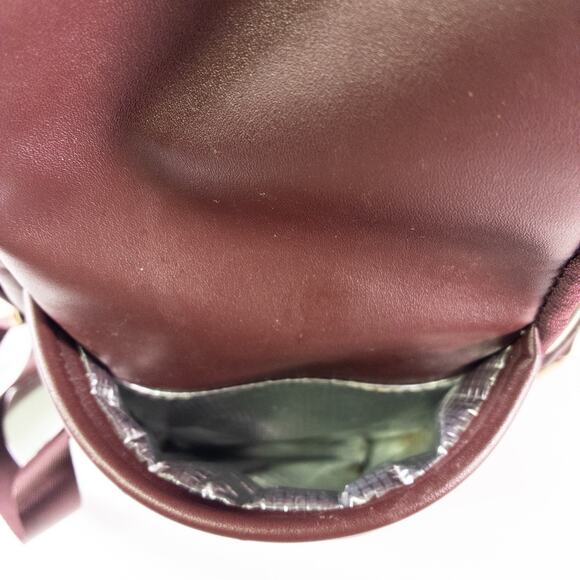 Itzy Ritzy Mircale Boss Plus Burgundy Faux Leather Diaper Backpack Butterfly main image 12